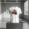 Lamborghini Sports Car on a white tee on a marble platform.